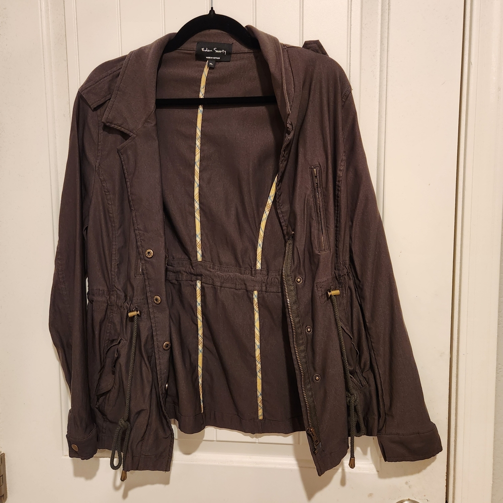 Society Women's Utility Jacket in Olive Green